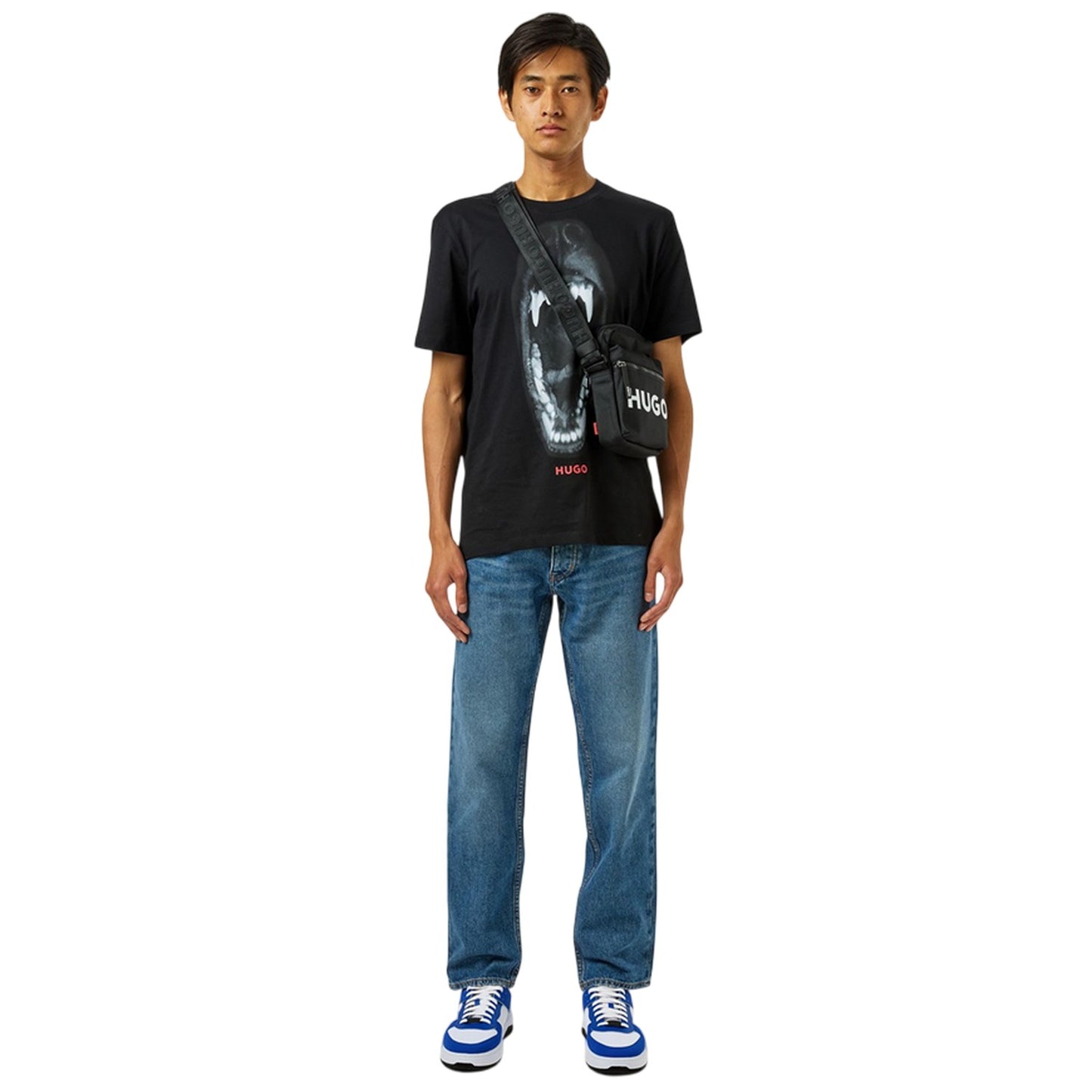 Navy - Pack Shot - Hugo Mens Regular Jeans