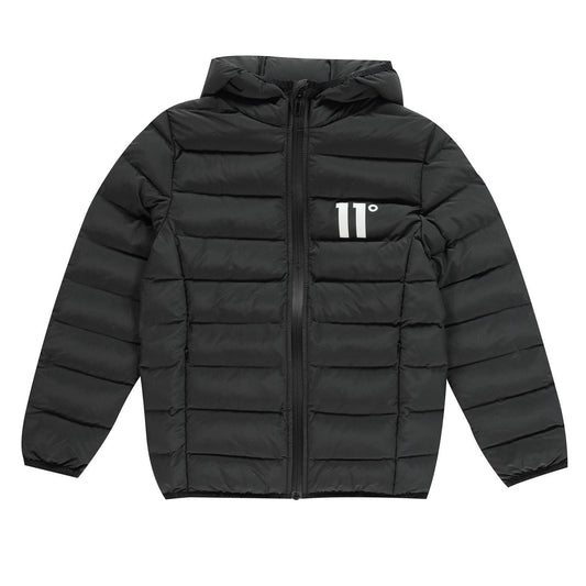 Black - Front - 11 Degrees Childrens-Kids Space Padded Jacket