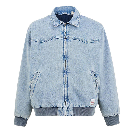 Blue - Front - Levis Mens Embarcadero Aviator Jacket
