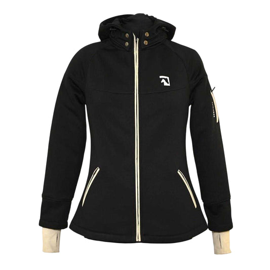 Black - Front - Requisite Womens-Ladies Essential Wind Resistant Soft Shell Jacket