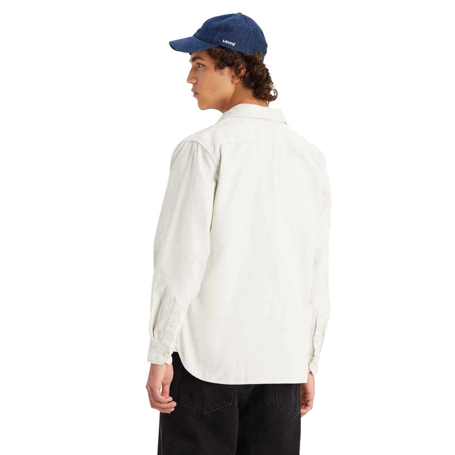 White - Back - Levis Mens Jackson Worker Corduroy Overshirt