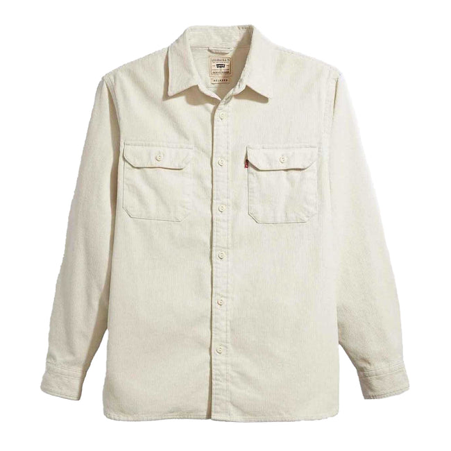 White - Front - Levis Mens Jackson Worker Corduroy Overshirt