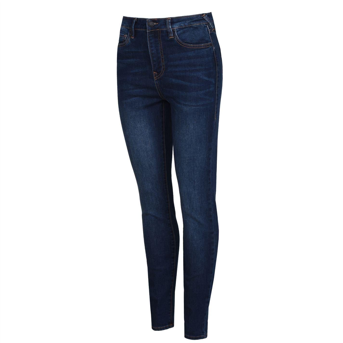 Dark Blue - Side - True Religion Girls Halle Skinny Jeans