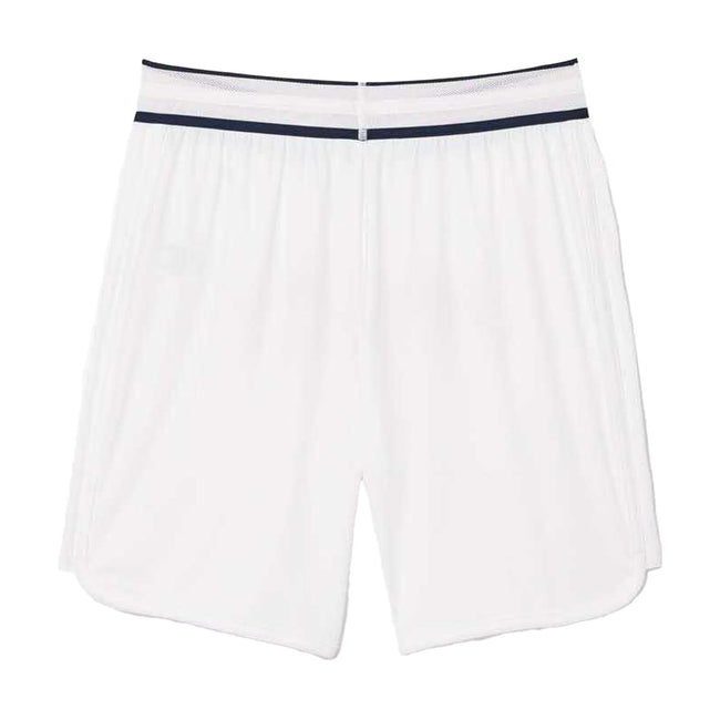 White - Back - Lacoste Mens Daniil Medvedev Tennis Shorts
