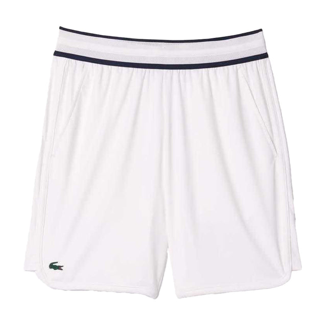 White - Front - Lacoste Mens Daniil Medvedev Tennis Shorts