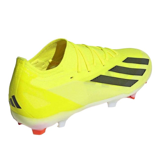 Yellow - Back - Adidas Mens X Crazyfast Pro Firm Ground Football Boots