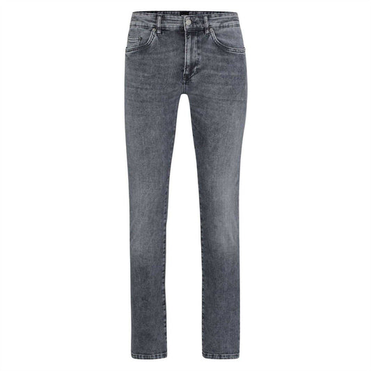 Charcoal - Front - Boss Mens Delaware3 Slim Jeans