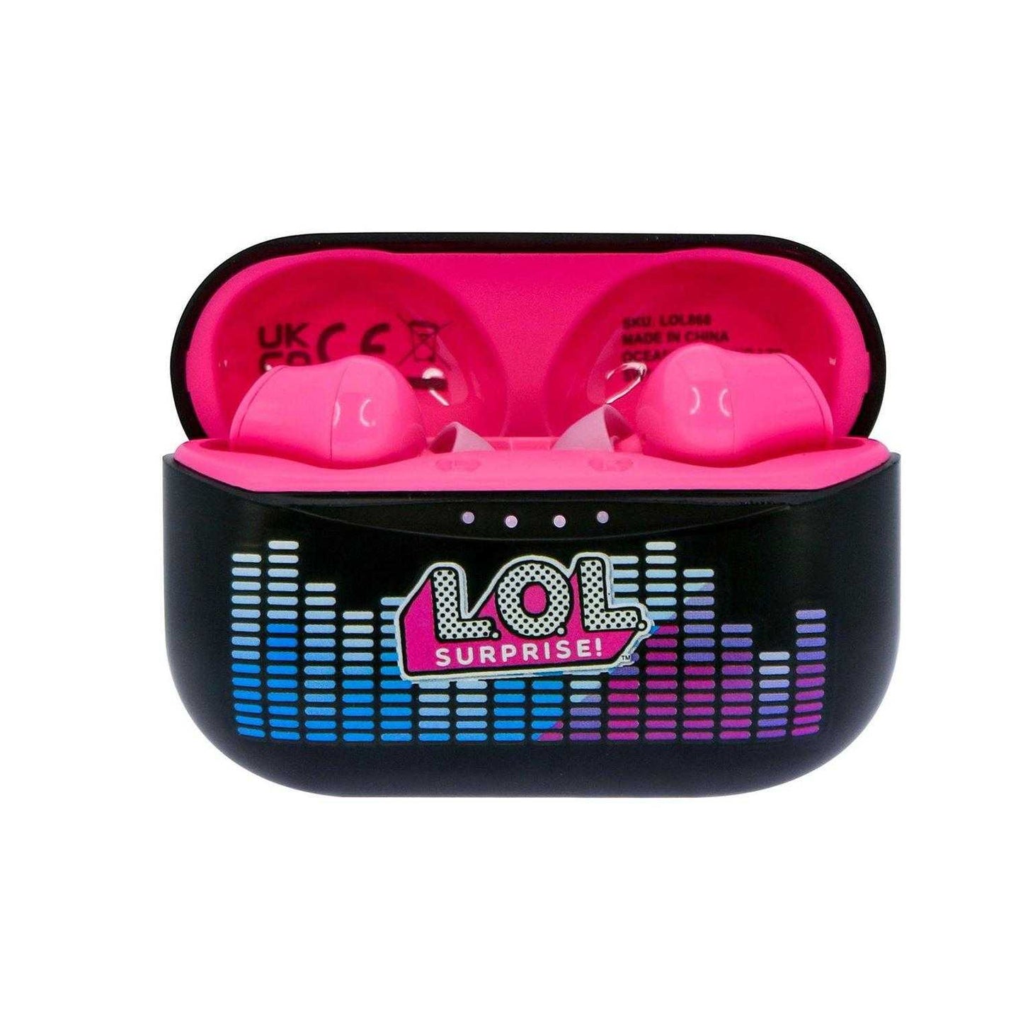 Black - Side - LOL Surprise Childrens-Kids Graphic Wireless Earbuds