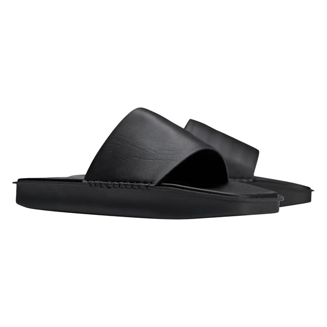 Black - Front - Y-3 Mens Water Sliders