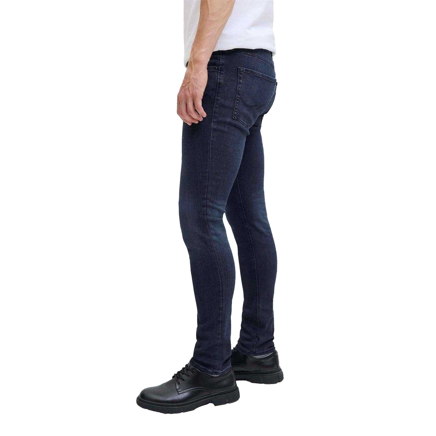 Blue Denim - Lifestyle - Jack And Jones Mens Liam Denim Mid Rise Jeans