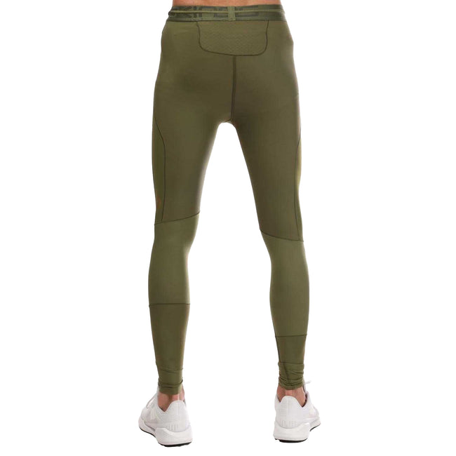 Khaki Green - Back - Skins Mens Series-5 Long Tights