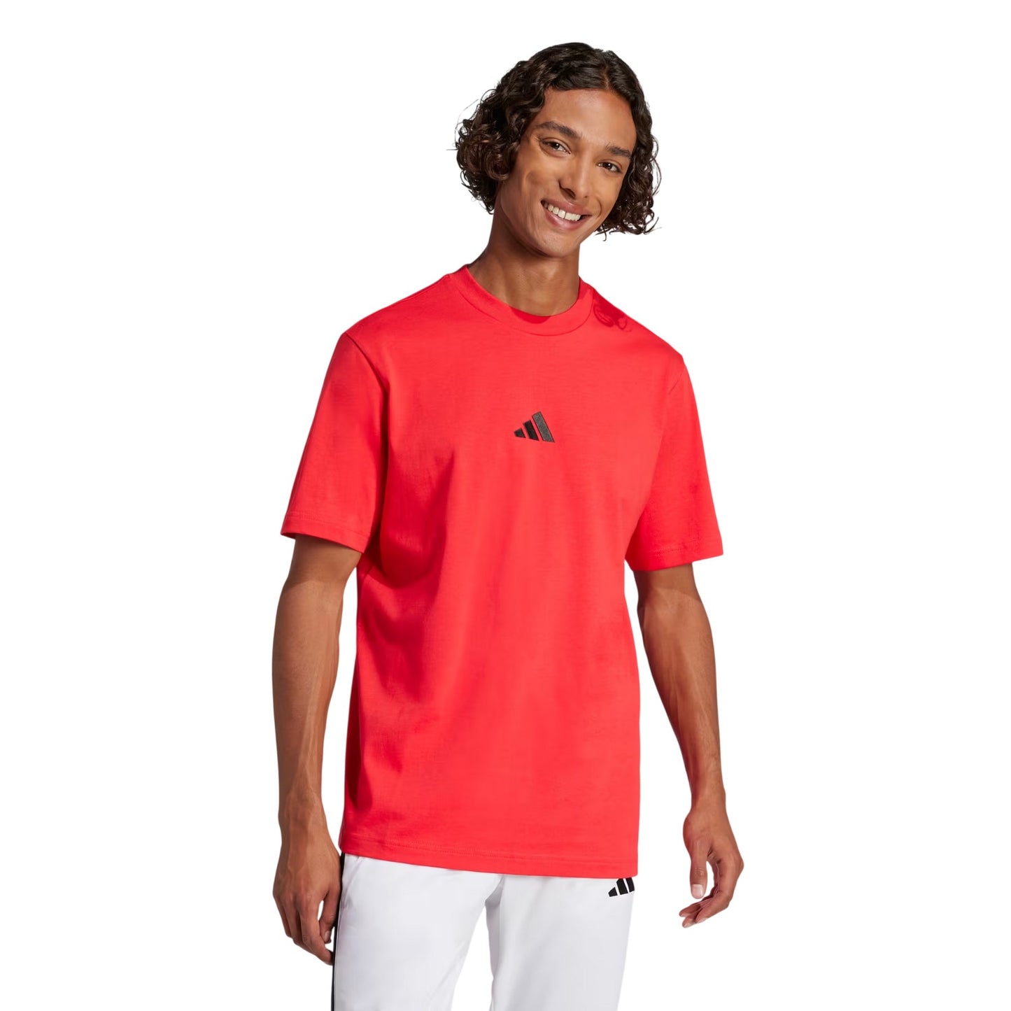 Ruby Red - Lifestyle - Adidas Mens Essentials Logo T-Shirt