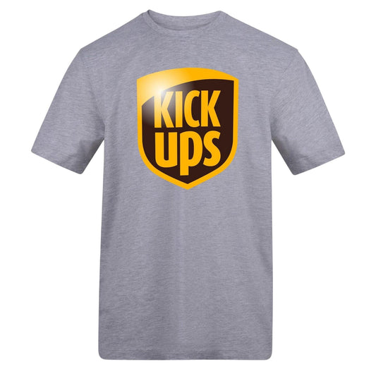 Grey - Front - AWD Mens Kick Ups T-Shirt