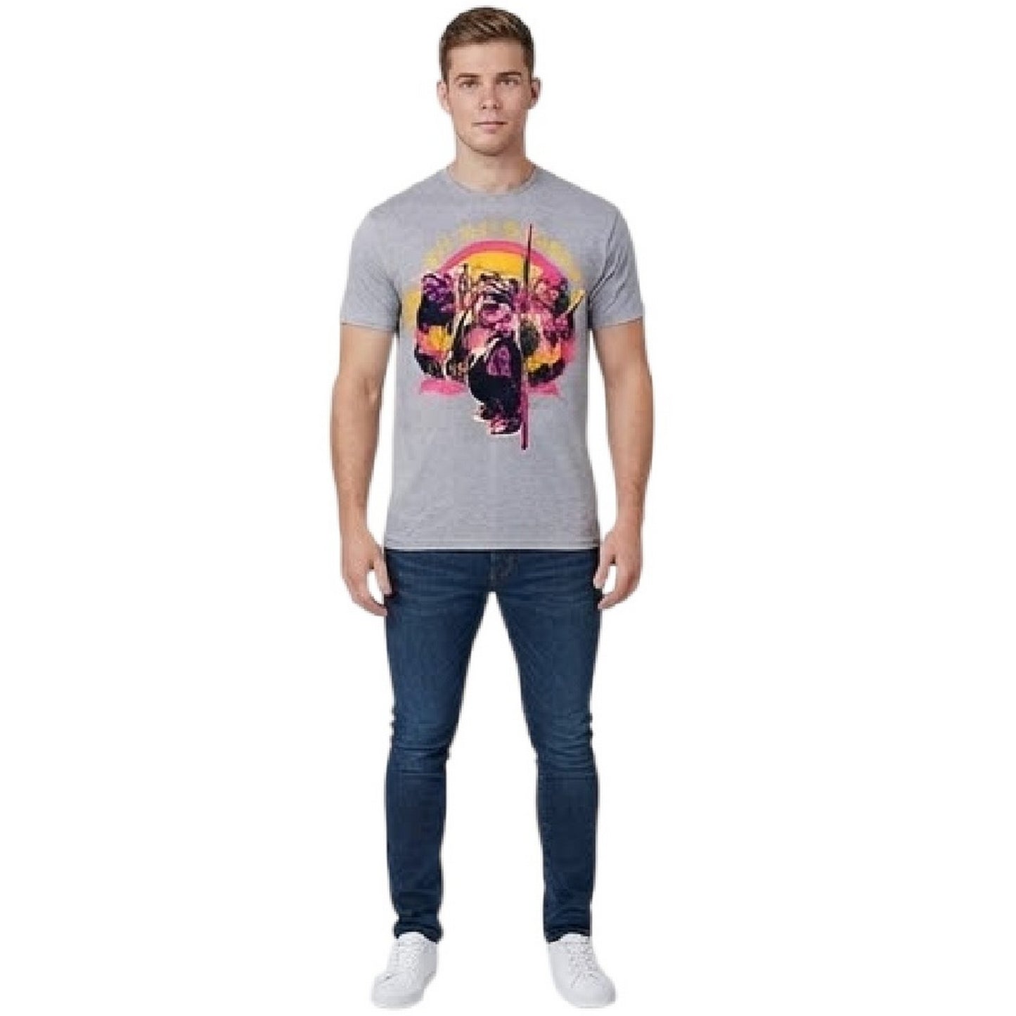 Grey - Side - Star Wars Mens Welcome To Endor Ewok T-Shirt