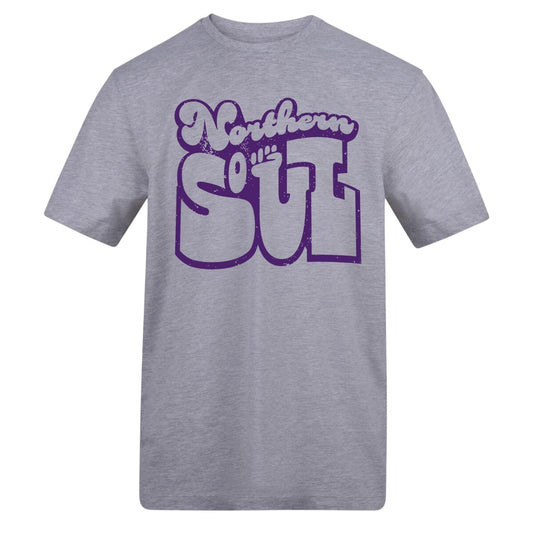 Grey - Front - AWD Unisex Adult Northern Soul T-Shirt