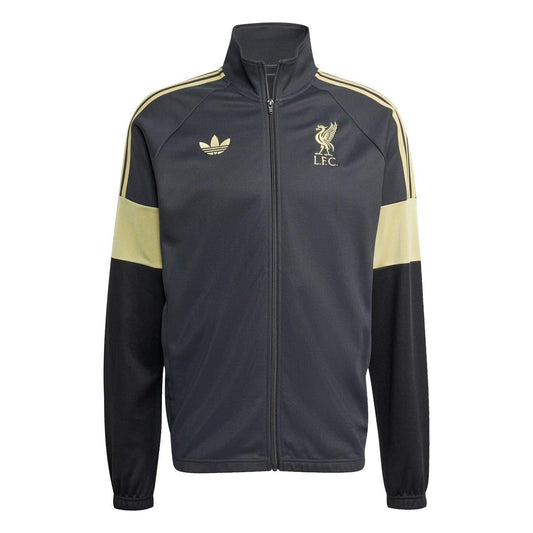 Black - Front - Adidas Mens Liverpool FC Track Jacket