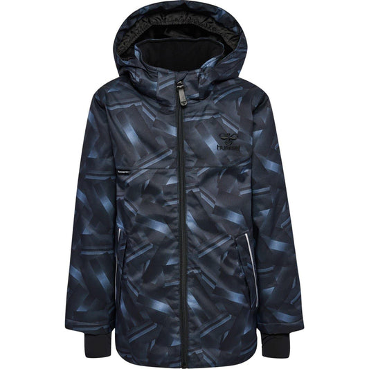 Bering Sea Melange - Front - Hummel Childrens-Kids Geometric Puffer Jacket