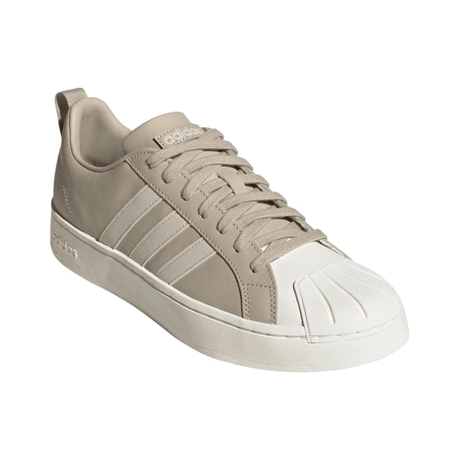 Off White - Front - Adidas Mens Streetcheck Leather Trainers