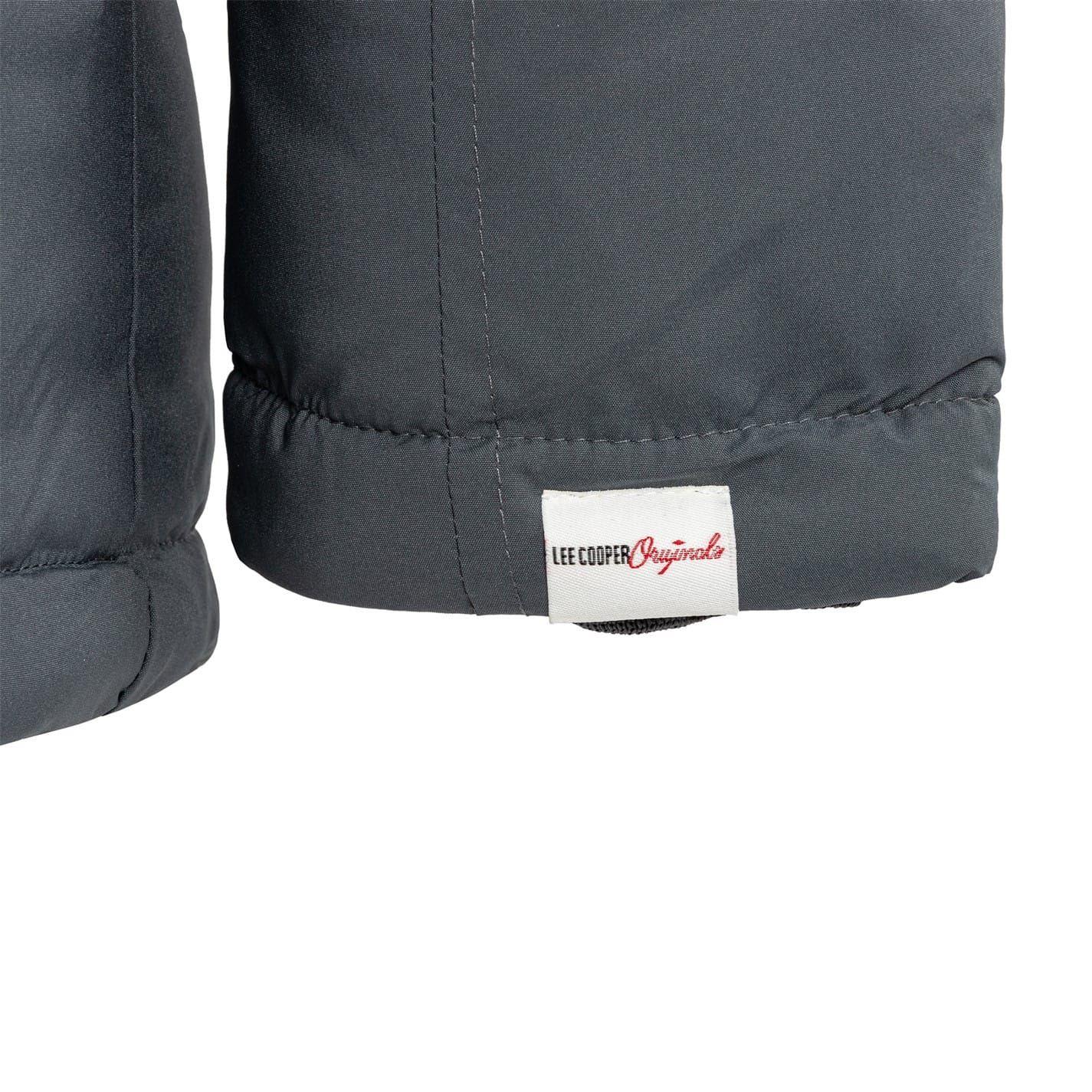 Grey - Lifestyle - Lee Cooper Mens Hooded Puffer Jacket