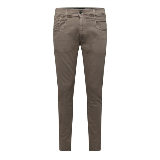 Beige - Front - Replay Mens Anbass Slim Jeans