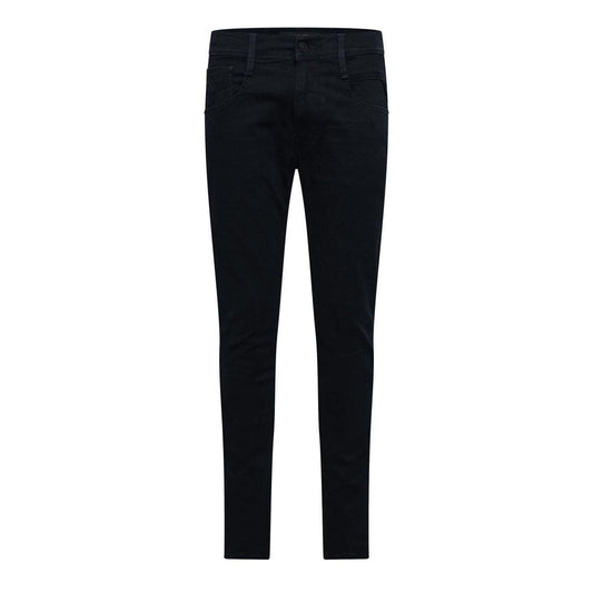 Blue - Front - Replay Mens Anbass Cotton Blend Slim Jeans