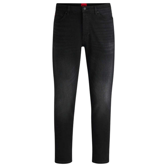 Black - Front - Hugo Mens Denim 5 Pockets Jeans