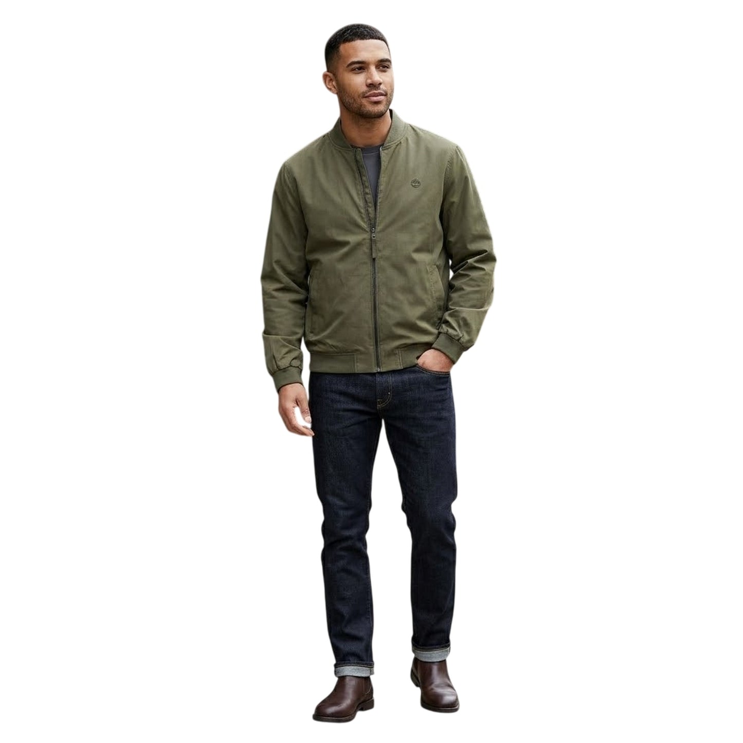 Leaf Green - Lifestyle - Timberland Mens Water Repellent Bomber Jacket