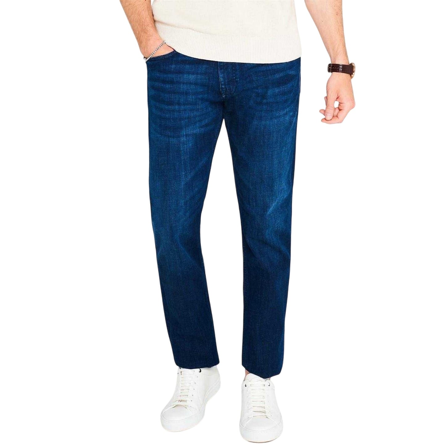 Atlantic Blue - Lifestyle - Boss Mens Delaware Plain Slim Jeans
