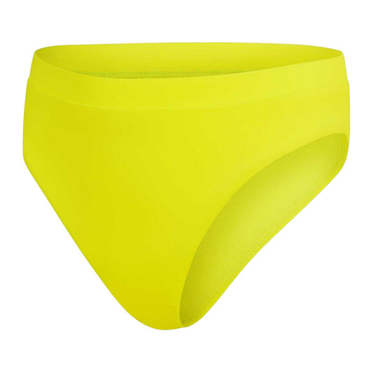 Yellow - Front - Speedo Womens-Ladies High Waist Swim Briefs