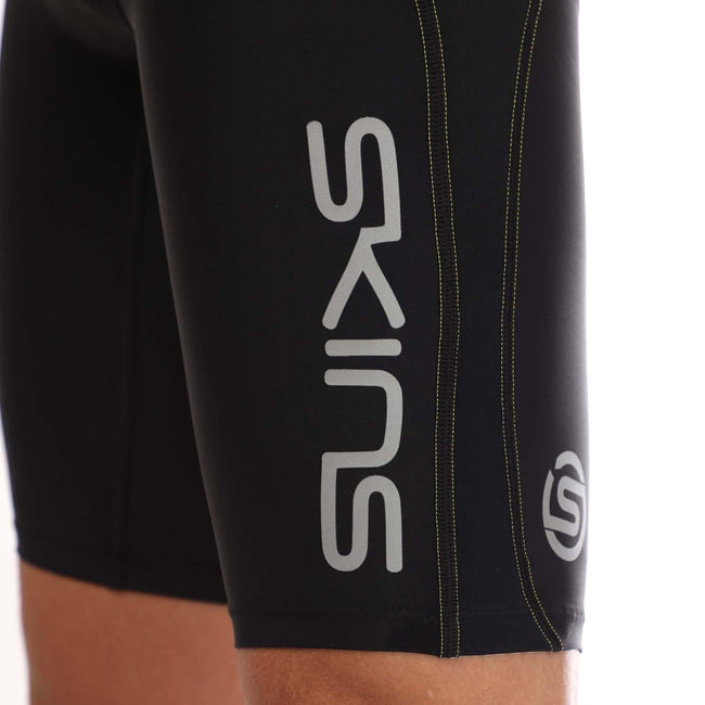 Black - Side - Skins Mens Series-3 Half Length Tights