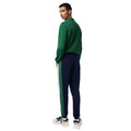 Dark Blue-Green-White - Back - Lacoste Mens Brushed Fleece Cut & Sew Jogging Bottoms