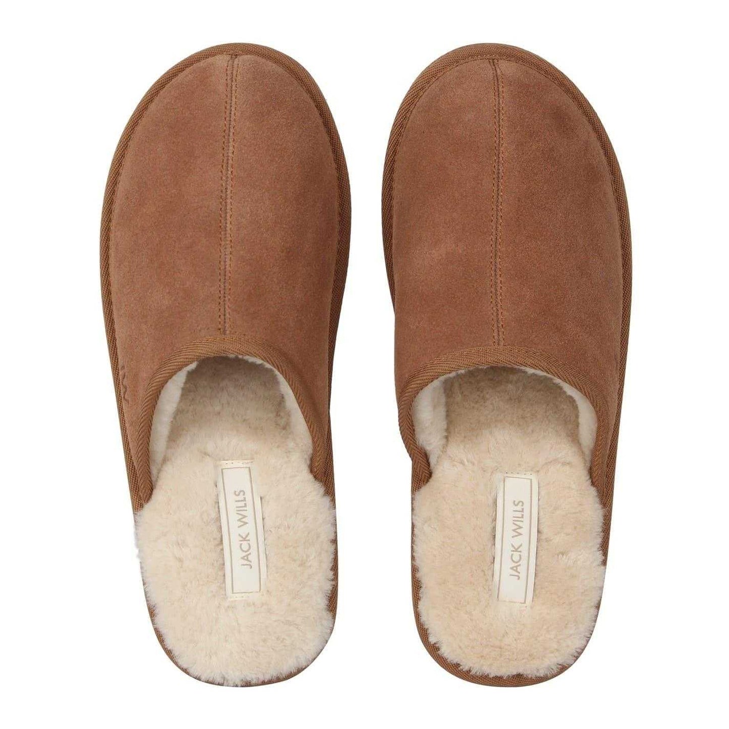 Tan - Lifestyle - Jack Wills Mens Suede Mule Slippers