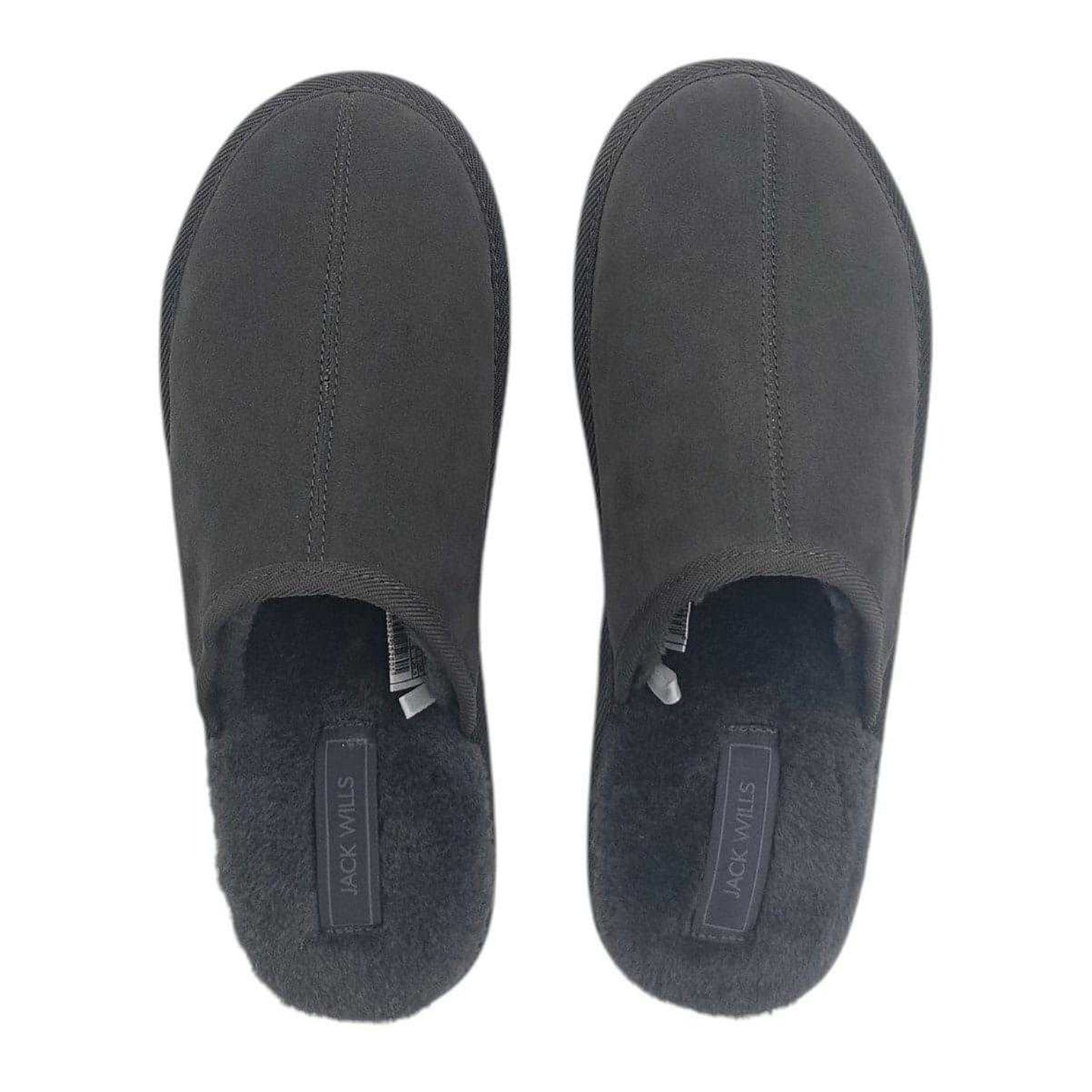 Dark Grey - Lifestyle - Jack Wills Mens Suede Mule Slippers