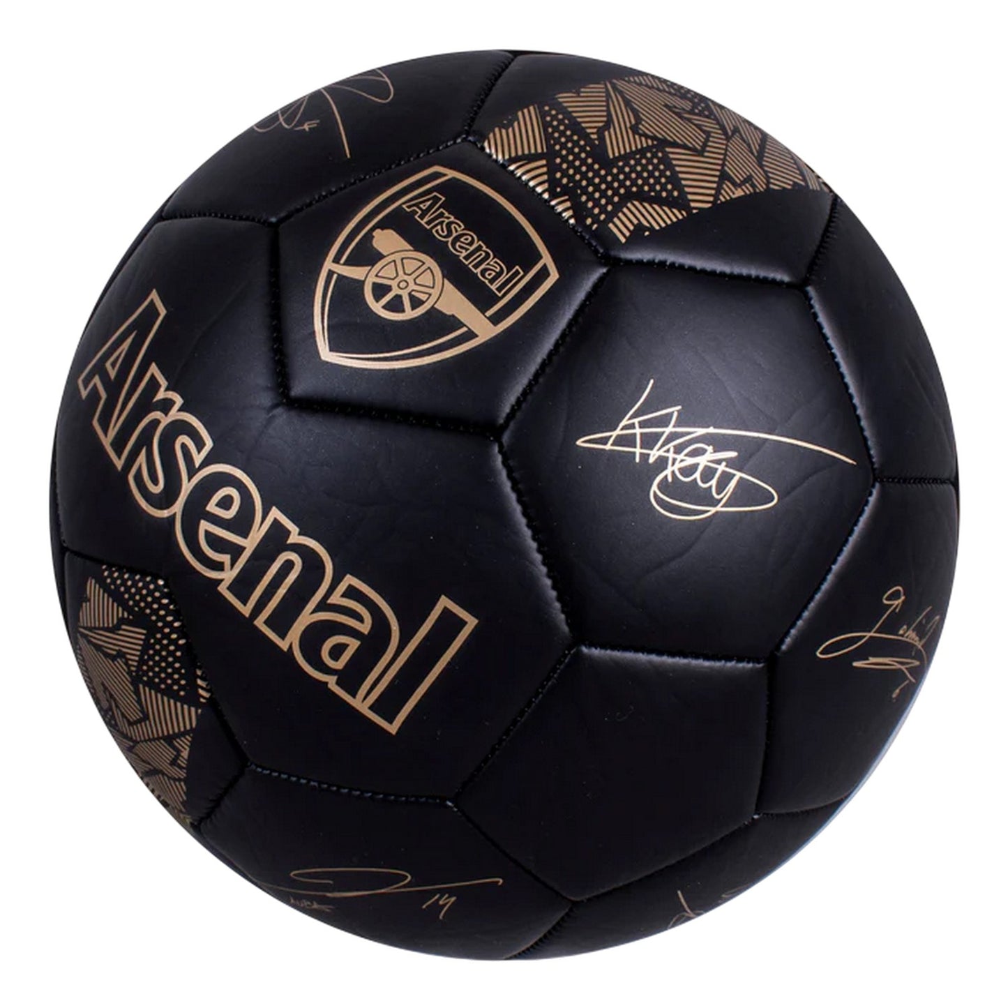 Black - Side - Arsenal Phantom PVC Logo Football