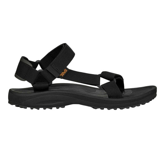 Black - Front - Teva Mens Winsted Adjustable Strap Sandals