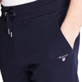 Blue - Side - Gant Mens Original Jogging Bottoms