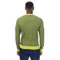 Green - Back - Boss Mens Kapoko Knitted Cotton Sweatshirt