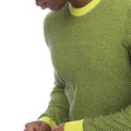 Green - Side - Boss Mens Kapoko Knitted Cotton Sweatshirt