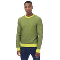Green - Front - Boss Mens Kapoko Knitted Cotton Sweatshirt