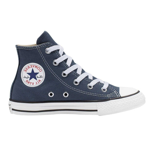 Navy - Front - Converse Childrens-Kids Chuck Canvas High Cut Trainers
