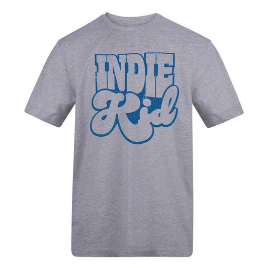 Grey - Front - AWD Unisex Adult Indie Kid Cotton T-Shirt