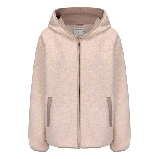 Beige - Front - SoulCal Womens-Ladies Relaxed Fit Fleece Jacket