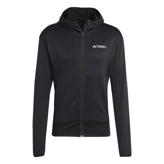 Black - Front - Adidas Mens Terrex Xperior Lightweight Fleece Jacket