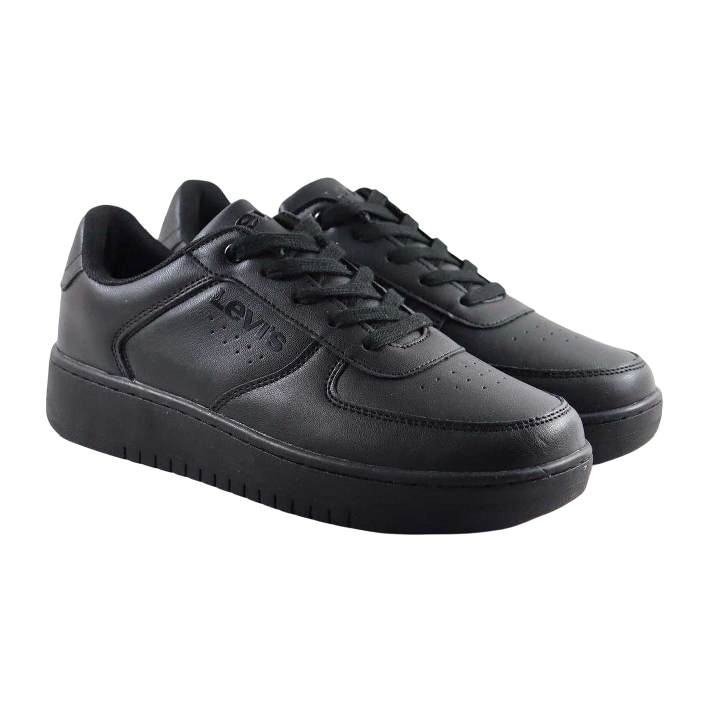 Black - Pack Shot - Levis Girls Union Trainers
