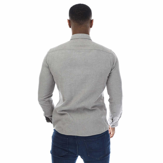 Grey - Back - Boss Mens S-Roan Shirt