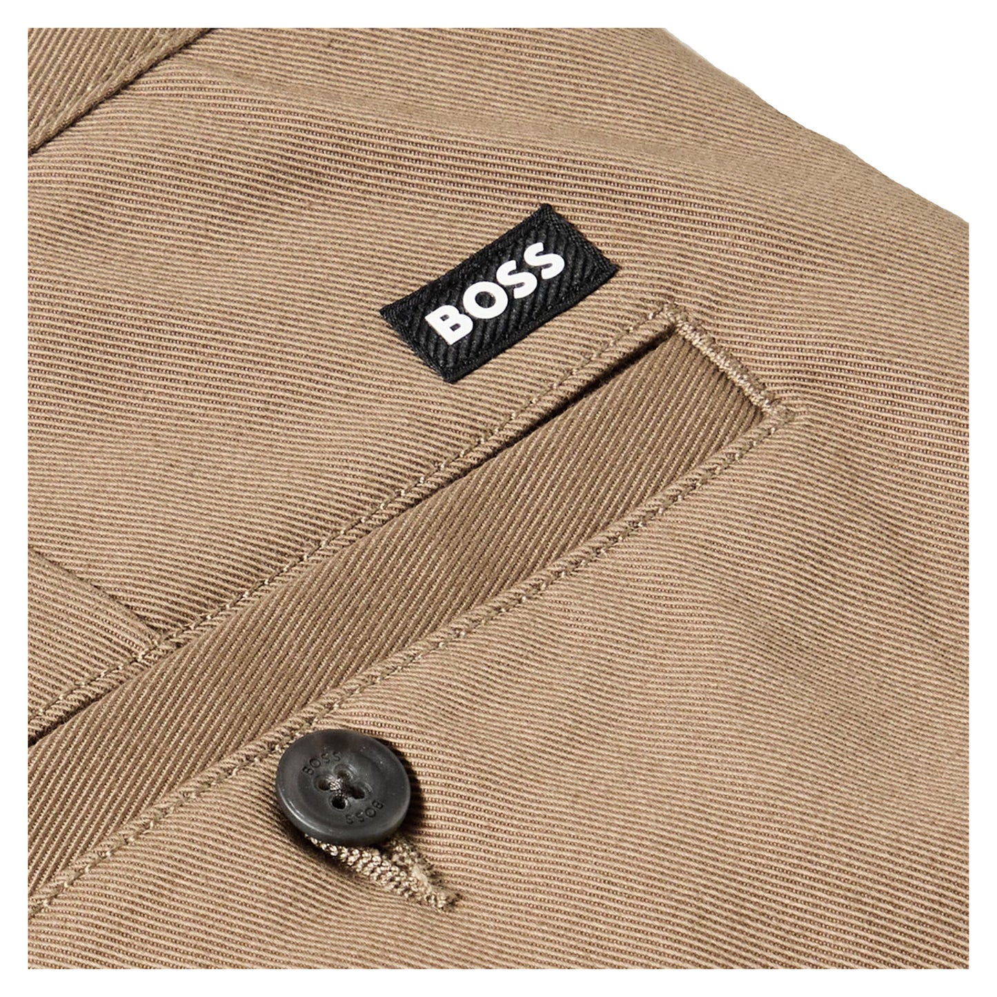 Brown - Side - Boss Mens Kaiden Trousers