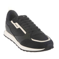 Dark Blue - Front - Hugo Mens Icelin Leather Running Trainers