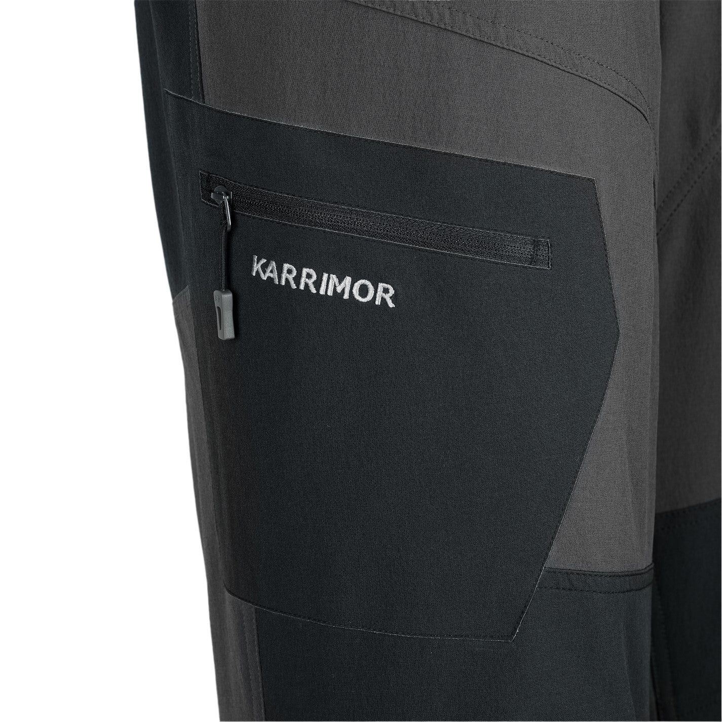 Grey-Black - Lifestyle - Karrimor Mens Hotrock Colour Block Straight Trousers