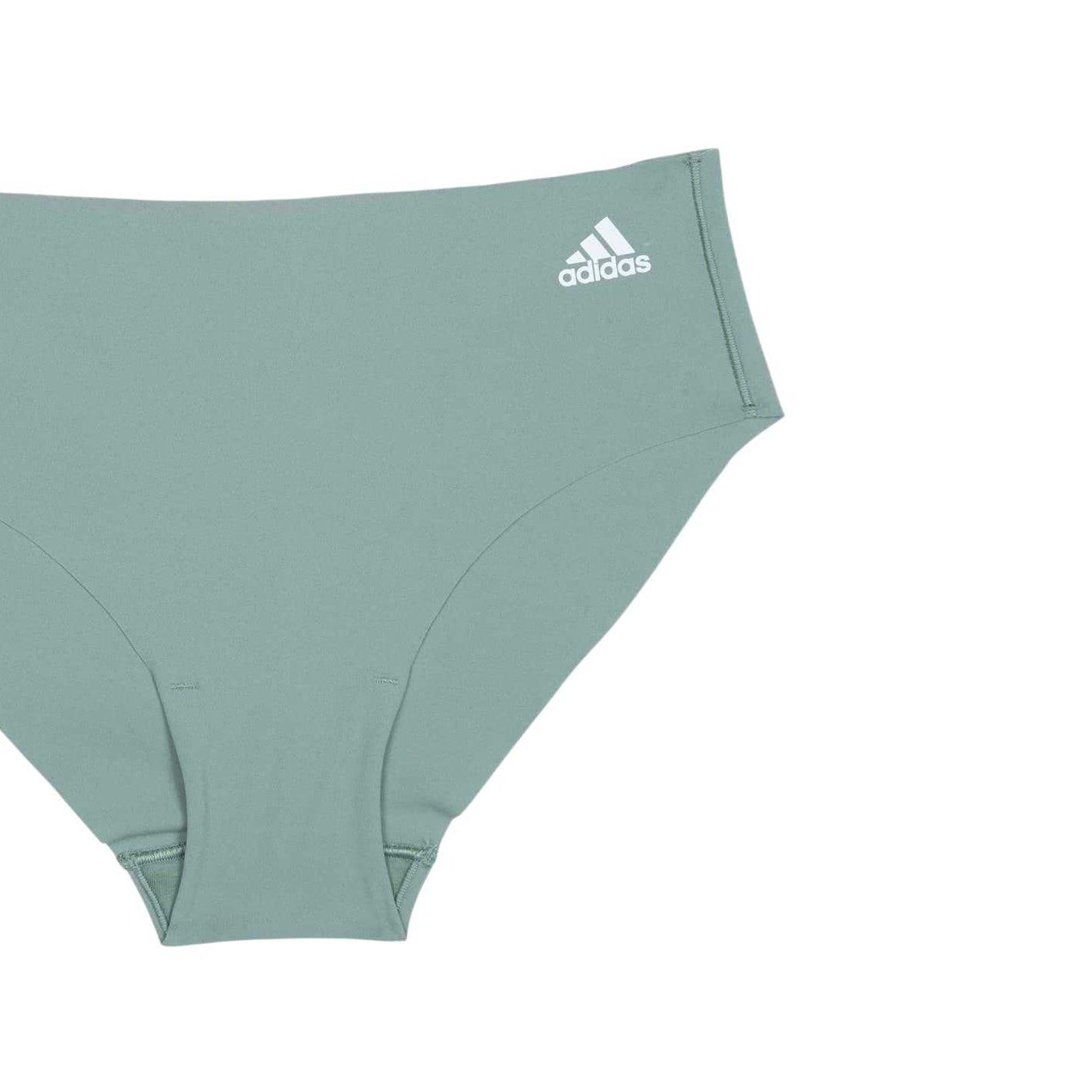 Olive Green - Side - Adidas Womens-Ladies Seamless Hipster Briefs