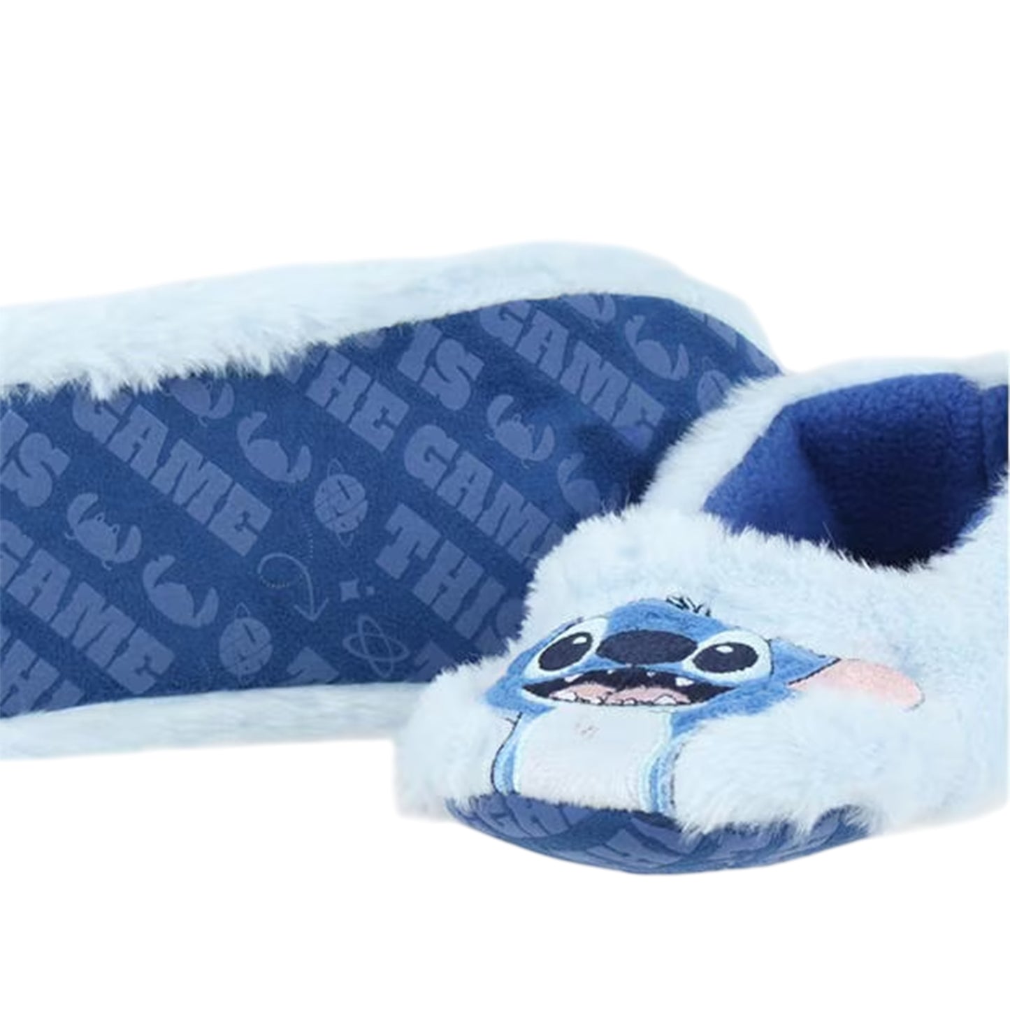 Blue - Lifestyle - Lilo & Stitch Womens-Ladies Stitch Fluffy Slippers